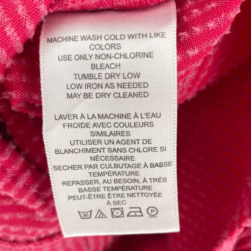 Urban Outfitters BDG Rodney Hot Pink Corduroy Cropped Button-Down Shirt Jacket - Picture 9 of 13